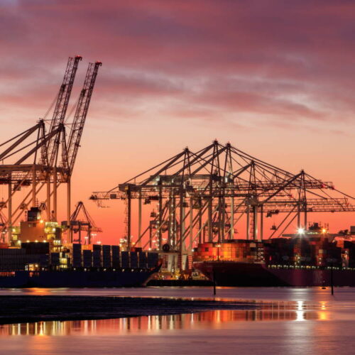 Southampton Docks at Dawn